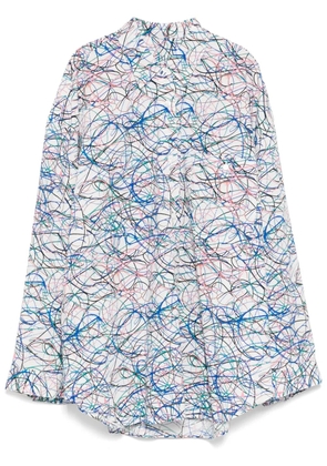 JNBY Line-printed Oversize shirt - White