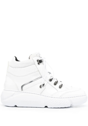 Casadei lace-up leather ankle boots - White