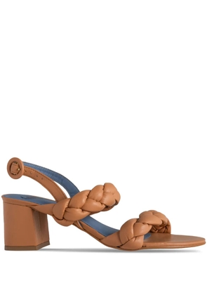 Bird&Co braided-strap leather sandals - Brown
