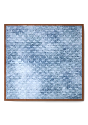 DSQUARED2 monogram-print scarf - Blue