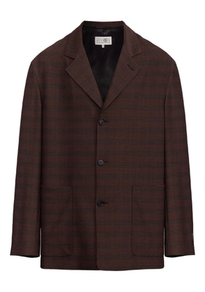 MM6 Maison Margiela checked blazer - Brown