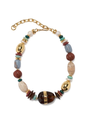 Lizzie Fortunato multi-stone necklace - Gold