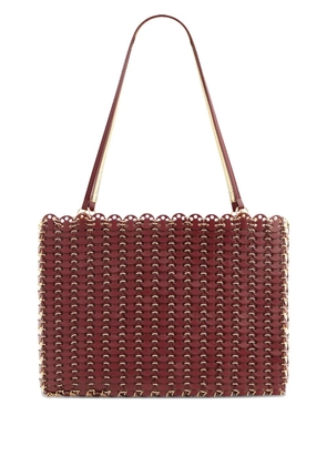 Rabanne 1969 Flip iconic discs shoulder bag - Red