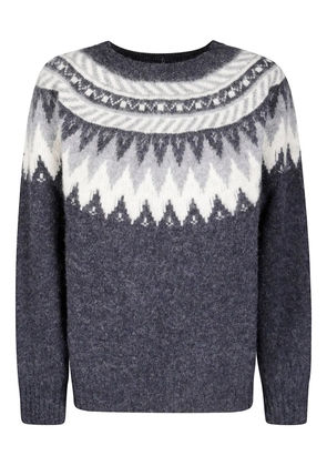 Howlin' Broken Flowers patterned sweater - Grey