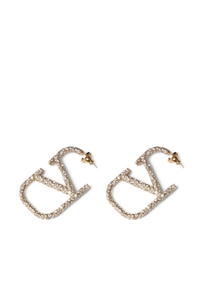 Valentino Garavani VLogo Signature crystal-embellished earrings - Gold
