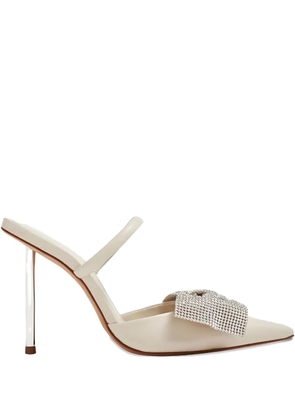 Schutz 100mm leather heeled sandals - Neutrals