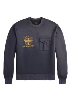 Ralph Lauren RRL chest-pocket graphic-print sweatshirt - Grey