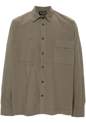 Andrea Ya'aqov button-up cotton shirt - Green