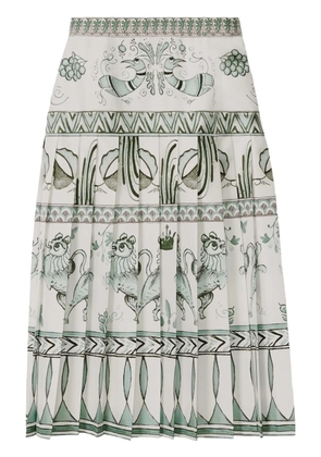Fabiana Filippi printed midi skirt - White
