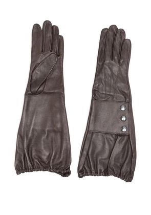 Manokhi leather gloves - Brown