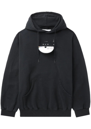 Doublet CD-R embroidered cotton hoodie - Black