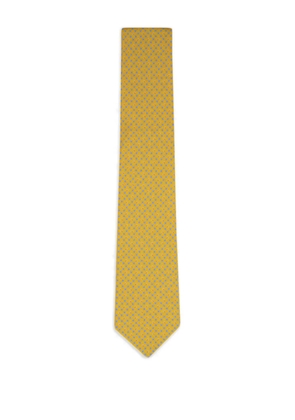 Ferragamo floral-print tie - Yellow