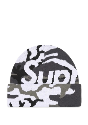 Supreme camouflage beanie hat - Grey
