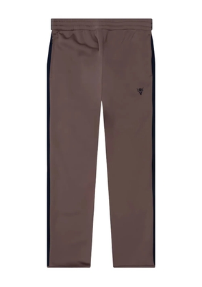 SOUTH2 WEST8 side-stripe zip-pocket track pants - Brown
