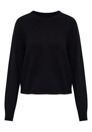 Helmut Lang crew-neck cropped sweater - Black