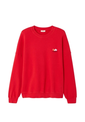 American Vintage long-sleeve crew-neck sweatshirt - Red