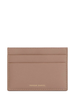 Mansur Gavriel logo-stamp cardholder - Neutrals