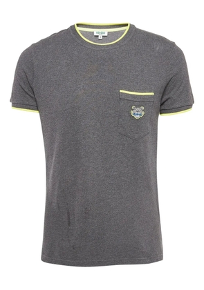 Kenzo Pre-Owned logo-embroidered T-shirt - Grey