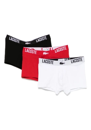 Lacoste logo-waistband boxers (pack of three) - Red