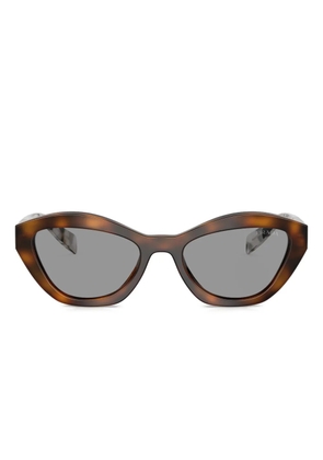 Prada Eyewear logo-detail cat-eye sunglasses - Brown
