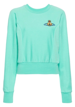Vivienne Westwood Orb-embroidered cotton sweatshirt - Green