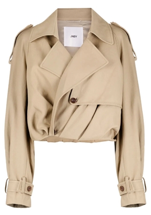 JNBY cropped tailored jacket - Brown