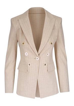 Veronica Beard pinstripe double-breasted blazer - Neutrals