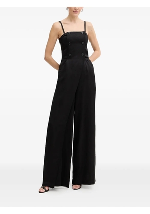 Karl Lagerfeld button-embellished jumpsuit - Black