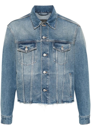MM6 Maison Margiela raw-cut denim jacket - Blue