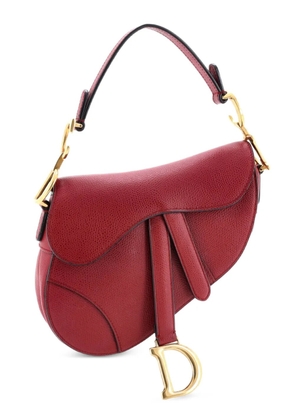 Christian Dior Pre-Owned Saddle Handbag Leather Mini shoulder bag - Red