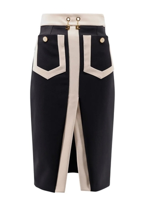 Elisabetta Franchi panelled midi pencil skirt - Black