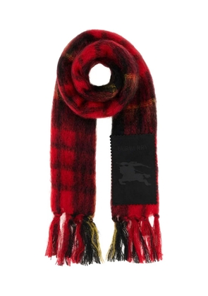 Burberry check-print scarf - Red