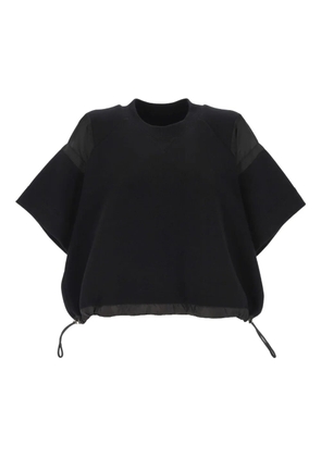 sacai drawstring knitted top - Black