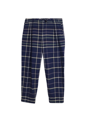 Stine Goya checked cotton trousers - Blue