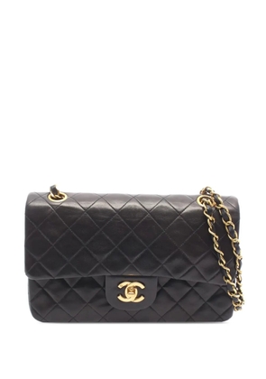 CHANEL Pre-Owned 1994-1996 Small Classic Lambskin Double Flap shoulder bag - Black