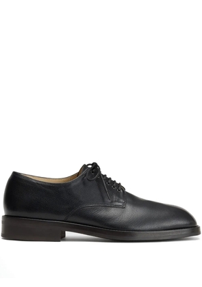 LEMAIRE elongated-toe lace-up derby shoes - Black