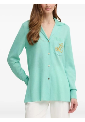 LUISA SPAGNOLI embroidered pocket shirt - Green