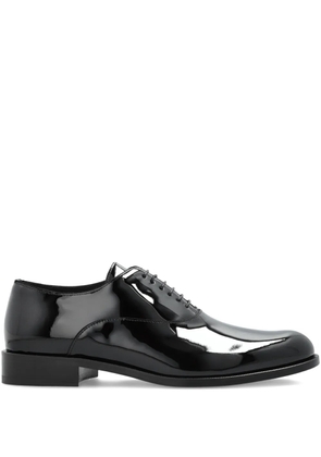 Giorgio Armani patent-leather lace-up shoes - Black
