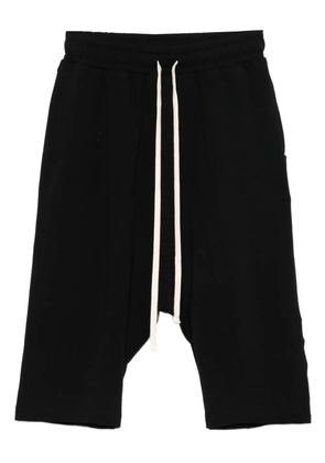 HAMZA drawstring elastic-waist shorts - Black