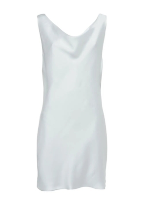 Norma Kamali Vintage pre-owned satin mini dress - White