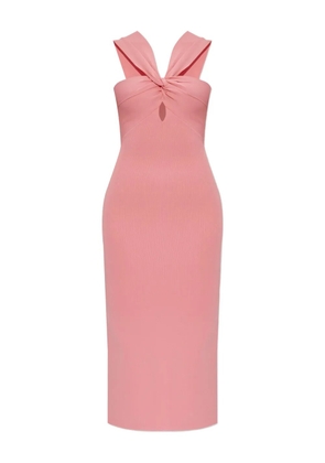 Cult Gaia Dawnette twist-neck midi dress - Pink
