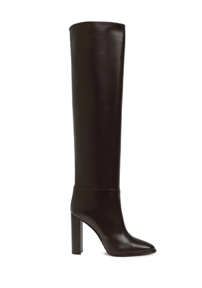 Le Silla 110mm Elsa block-heel leather boots - Black