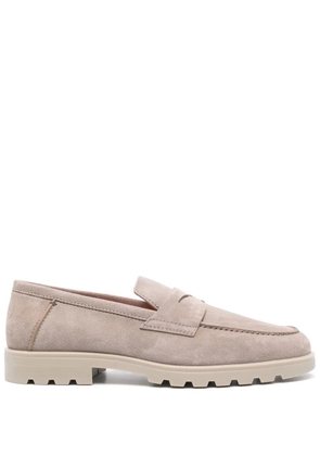 Santoni suede loafers - Grey