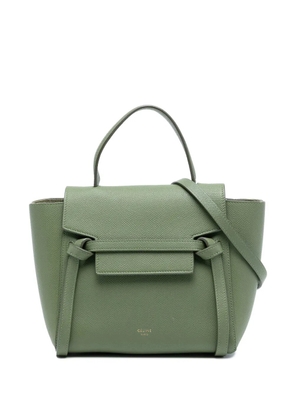 Celine Pre-Owned 2018 Nano Grained Calfskin Belt Bag satchel - Green