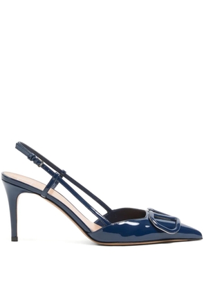 Valentino Garavani VLogo signature patent leather pumps - Blue