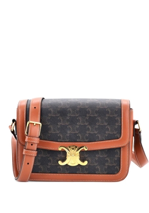 Celine Pre-Owned Triomphe Triomphe Coated Canvas Medium shoulder bag - Brown