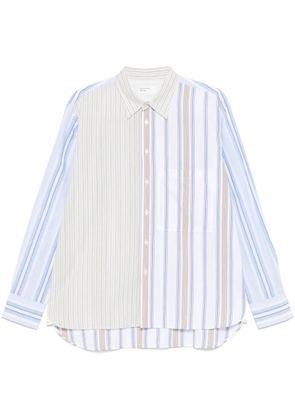Universal Works mixed-stripes shirt - Blue