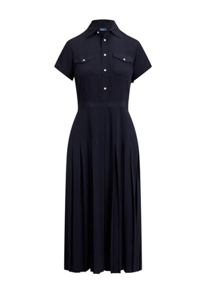 Polo Ralph Lauren pleated pocket midi dress - Blue