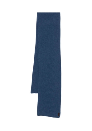 Paul & Shark ribbed-knit scarf - Blue