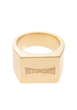 VETEMENTS square-signet ring - Gold